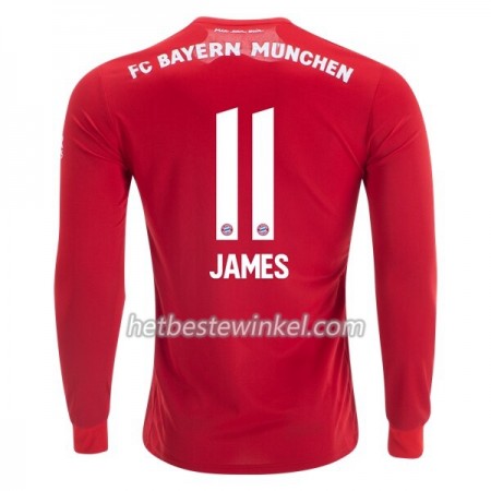 FC Bayern München James Rodriguez 11 Voetbalshirts Thuis 2019/20 - LS